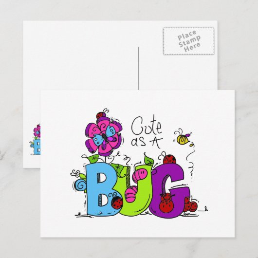 Leuk als Insect Briefkaart (Voorkant / Achterkant)