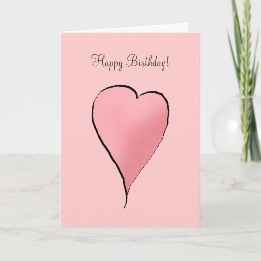 Leuk als Insect · Roze Hart Kaart (Voorkant)