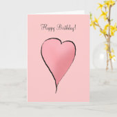 Leuk als Insect · Roze Hart Kaart (Gele Bloem)