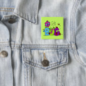 Leuk als Insect Vierkante Button 5,1 Cm (In situ)