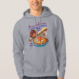 Leuk Amerikaans als Honkbal & Appeltaart  Hoodie