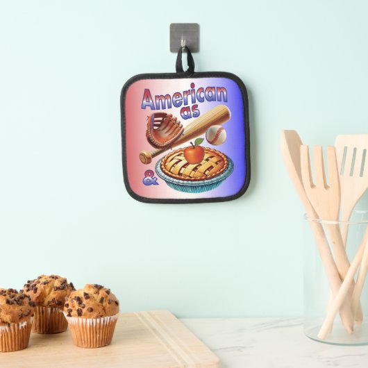 Leuk Amerikaans als Honkbal & Appeltaart Pannenlap (Insitu(Ophanging))