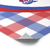Leuk Amerikaans als Honkbal & Appeltaart Poster (Hoek)