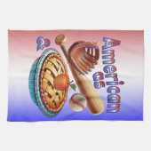 Leuk Amerikaans als Honkbal & Appeltaart Theedoek (Horizontaal)