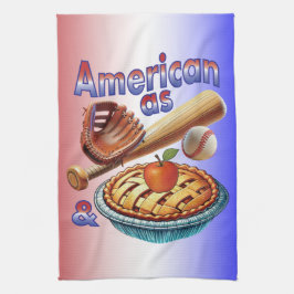 Leuk Amerikaans als Honkbal & Appeltaart  Theedoek