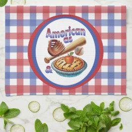 Leuk Amerikaans als Honkbal & Appeltaart  Theedoek