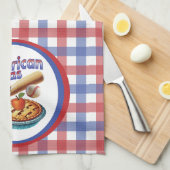 Leuk Amerikaans als Honkbal & Appeltaart  Theedoek (Quarter Fold)
