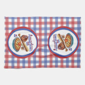Leuk Amerikaans als Honkbal & Appeltaart  Theedoek (Horizontaal)