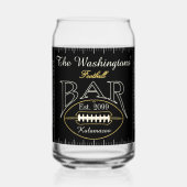 Leuk Amerikaans Football Bar Drinkware Bier Blikvorm Glas (Achterkant)