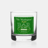 Leuk Amerikaans Football Bar Drinkware Rocks Whisky Glas (Voorkant)