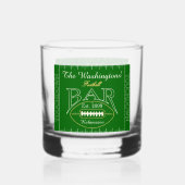 Leuk Amerikaans Football Bar Drinkware Rocks Whisky Glas (Achterkant)