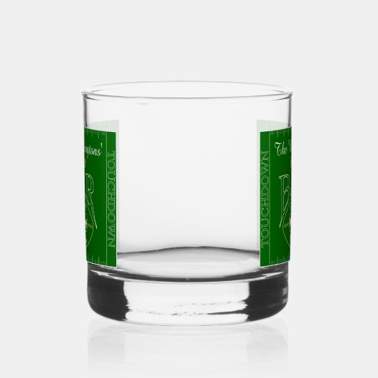 Leuk Amerikaans Football Bar Drinkware Rocks Whisky Glas (Links)