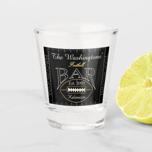 Leuk Amerikaans Football Bar Drinkware Shot Glas (Voorkant)