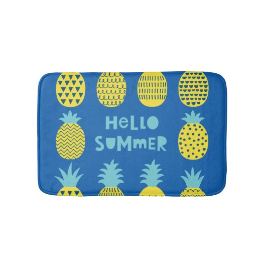 Leuk ananas Kaart ontwerp Badmat (Voorkant)