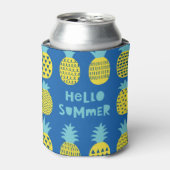 Leuk ananas Kaart ontwerp Blikjeskoeler (Blikje Voorkant)