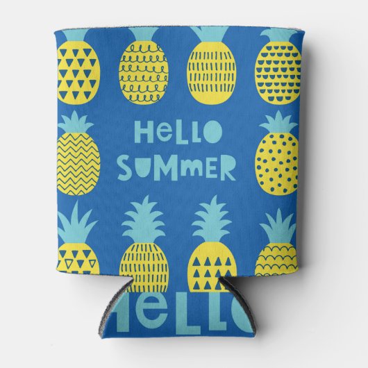 Leuk ananas Kaart ontwerp Blikjeskoeler (Voorkant)