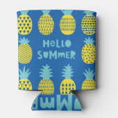 Leuk ananas Kaart ontwerp Blikjeskoeler (Achterkant)
