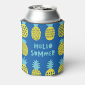 Leuk ananas Kaart ontwerp Blikjeskoeler (Blikje Achterkant)