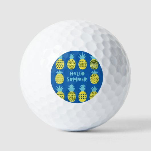 Leuk ananas  Kaart ontwerp Golfballen (Voorkant)