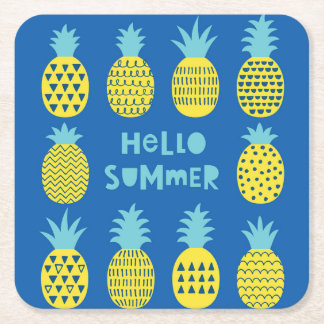 Leuk ananas  Kaart ontwerp Kartonnen Onderzetters