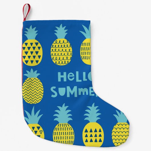 Leuk ananas  Kaart ontwerp Kleine Kerstsok (Voorkant)