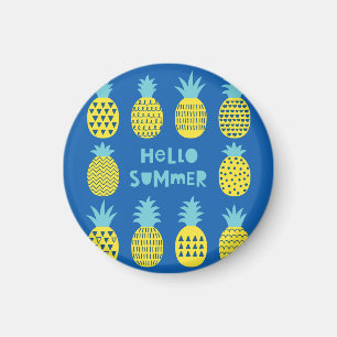 Leuk ananas Kaart ontwerp Magneet