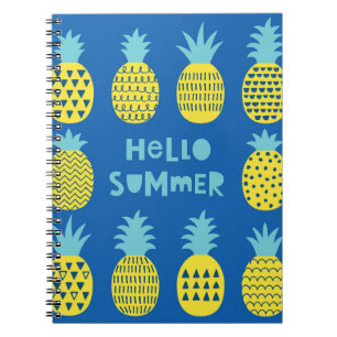 Leuk ananas  Kaart ontwerp Notitieboek