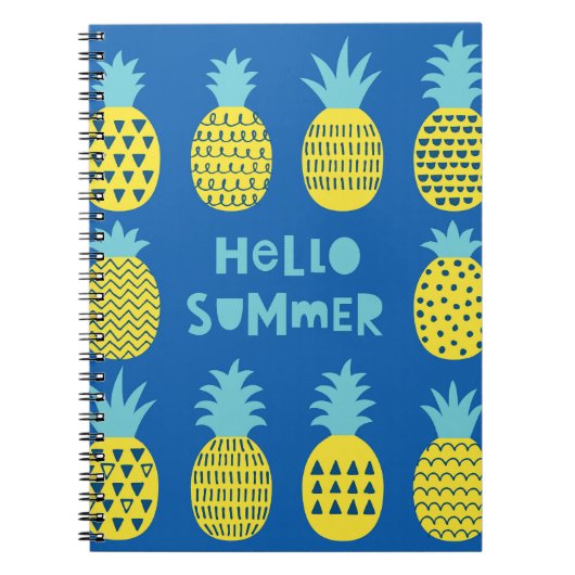 Leuk ananas  Kaart ontwerp Notitieboek (Voorkant)