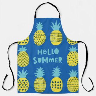 Leuk ananas Kaart ontwerp Schort