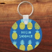 Leuk ananas  Kaart ontwerp Sleutelhanger (Voorkant)