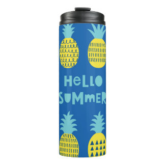 Leuk ananas Kaart ontwerp Thermosbeker