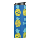 Leuk ananas  Kaart ontwerp Thermosbeker (Gedraaid links)