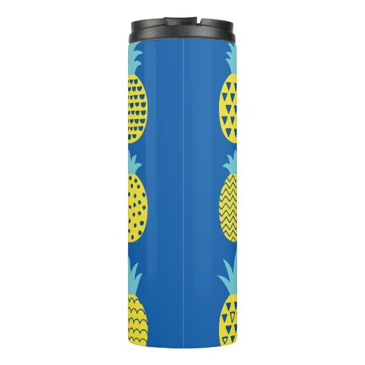 Leuk ananas  Kaart ontwerp Thermosbeker (Achterkant)