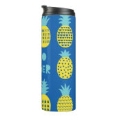 Leuk ananas  Kaart ontwerp Thermosbeker (Geroteerd rechts)