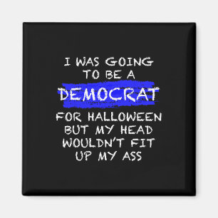 Leuk anti-liberaal volwassen Halloween kostuum Magneet