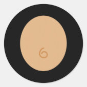 Leuk apenkostuum pak Kinder volwassen Halloween Ronde Sticker (Voorkant)