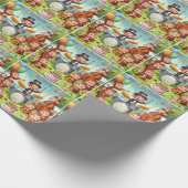 Leuk Apenorkest 2 Jaar Oud Verjaardagsjongen Baby Cadeaupapier (Hoek)