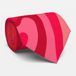 Leuk artsy rood roze patroon stropdas