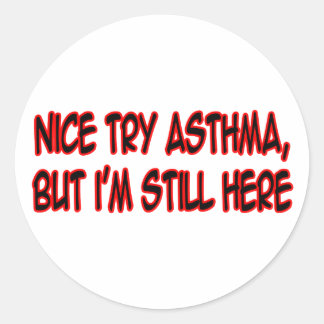 Leuk Asthma proberen... Ronde Sticker