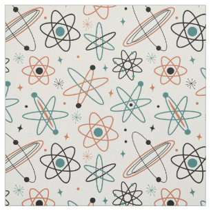 Leuk Atomic Space Age Mid Century-patroon Stof