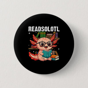 Leuk axolotl leuke axolotl grappig lezen boek lief ronde button 5,7 cm