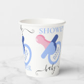 Leuk Baby Binky BABY SHOWER Papieren Bekers (Achterkant)