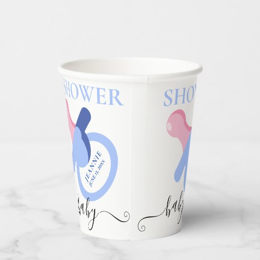 Leuk Baby Binky BABY SHOWER Papieren Bekers (Rechts)
