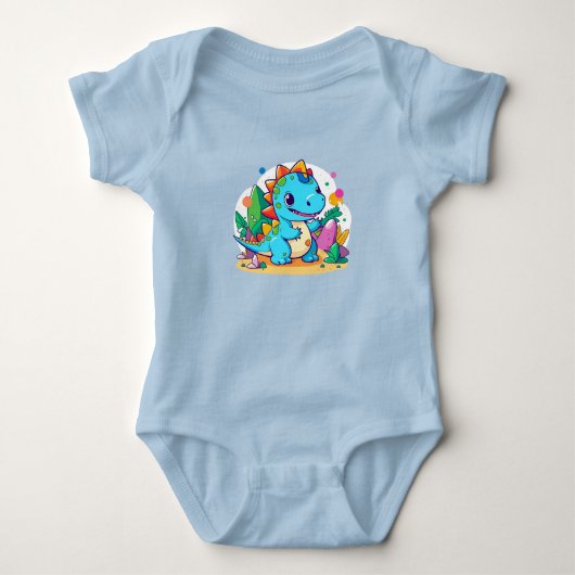 Leuk Baby dinosaurus ontwerp Romper (Voorkant)
