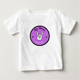 Leuk! Baby fijne jersey T-shirt - Mijn moeder is T