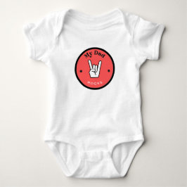 Leuk! Baby Jersey Bodysuit - Mijn vader is FANTAST
