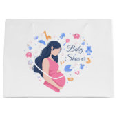 leuk baby shower van zwangere mama groot cadeauzakje (Voorkant)