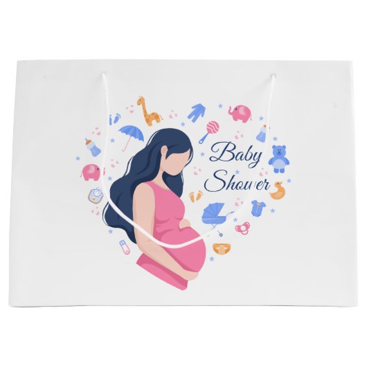 leuk baby shower van zwangere mama groot cadeauzakje (Voorkant)