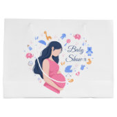 leuk baby shower van zwangere mama groot cadeauzakje (Achterkant)