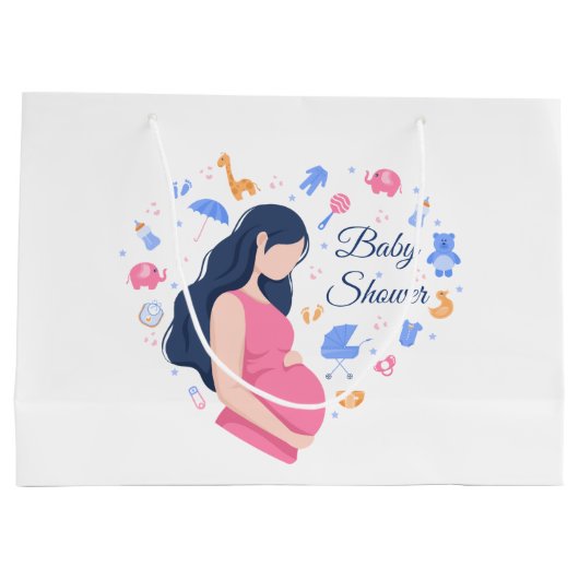 leuk baby shower van zwangere mama groot cadeauzakje (Achterkant)